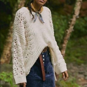 Anthropologie pilcro sweater size S ivory